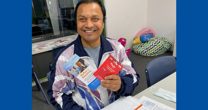 Ajai receives prezzy card for referring student news image