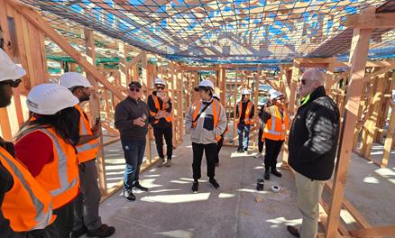 <p><strong>Quantity Surveying class site visit at Clevedon</strong></p>